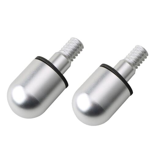 Round 2pcs Silver Protecteur De Pare-Choc Arrière De Voiture, Cône De Queue Anti-Collision À Tête Ronde Et Jolie Tue, Pour Mercedes Benz Smart Fortwo 09-14 " Nipseyteko "