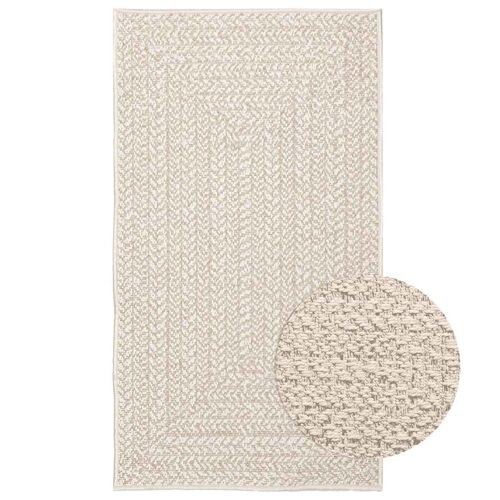Vidaxl Tapis Zizur Crème 60x110 Cm Aspect De Jute Intérieur Extérieur
