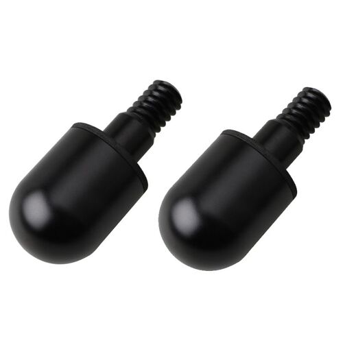 Round 2pcs Black Protecteur De Pare-Choc Arrière De Voiture, Cône De Queue Anti-Collision À Tête Ronde Et Jolie Tue, Pour Mercedes Benz Smart Fortwo 09-14 " Nipseyteko "