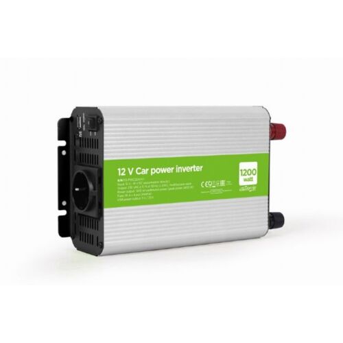 Gembird EG-PWC1200-01 adaptateur de puissance & onduleur Auto 1200 W Gris