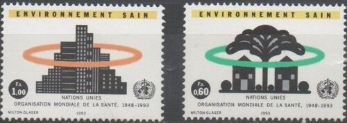 Nations Unies Timbres Organisation Mondiale De La Santé 1993