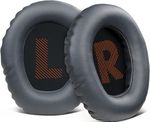 Coussinets d'oreille Remplacement pour JBL QUANTUM 100 Q100 Casque,en cuir protéiné et mousse à mémoire de forme(Noir)