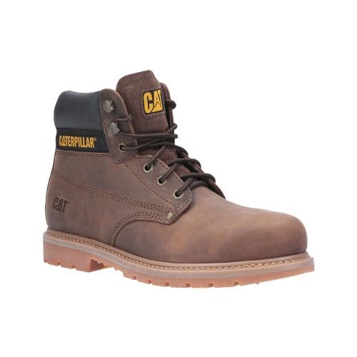 Caterpillar Powerplant Gyw Chaussures De Sécurité Bottes Travail Brun
