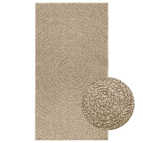 Vidaxl Tapis Zizur Beige 80x150 Cm Aspect De Jute Intérieur Extérieur