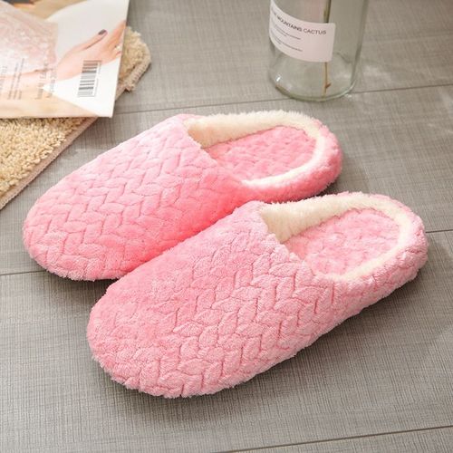 Femmes Chaussures D'intérieur D'hiver Silencieux Pantoufles En Peluche Pantoufles De Coton Couple Antidérapant Chaud Coton Pantoufles Zapatillas De Casa