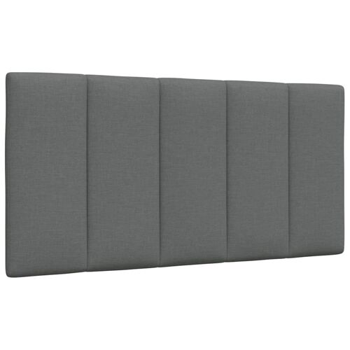 vidaXL Coussin de tête de lit gris foncé 100 cm tissu