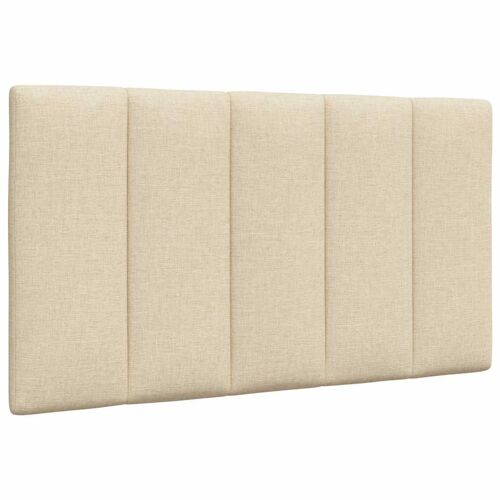 vidaXL Coussin de tête de lit crème 90 cm tissu