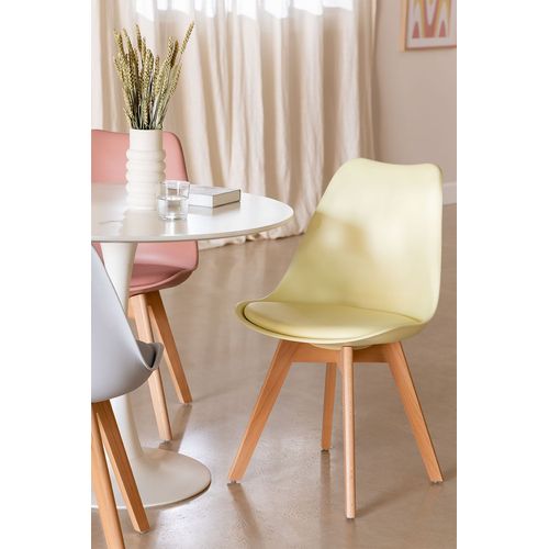 Pack De 2 Chaises Nordic Mousse Citron