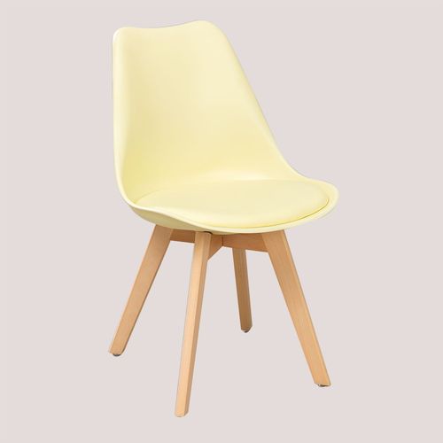 Pack De 4 Chaises Nordic Mousse Citron