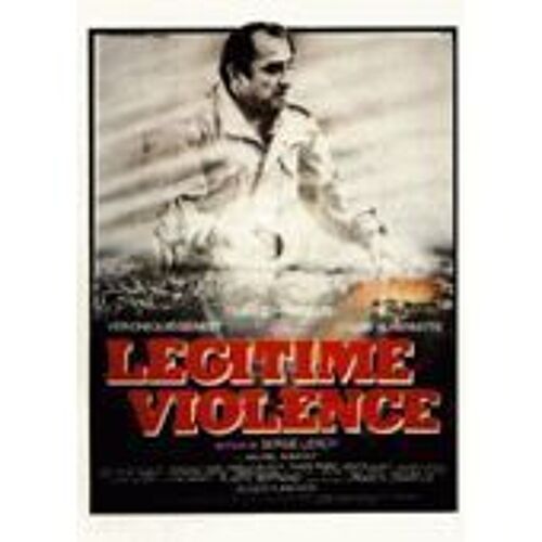Légitime Violence - Claude Brasseur - Thierry Lhermitte - Veronique Genest - Serge Leroy - Affiche De Cinéma Pliée Format 60x40 Cm