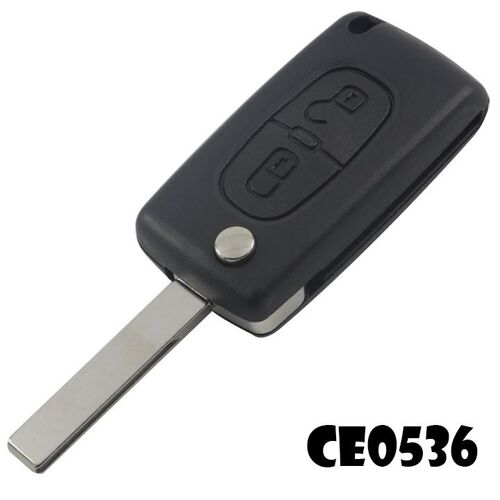 Cle Plip Pour Peugeot 107 207 208 307 308 Sw 407 Modèle Ce0536 Lame Avec Rainure Coque Telecommande @Pro-Plip
