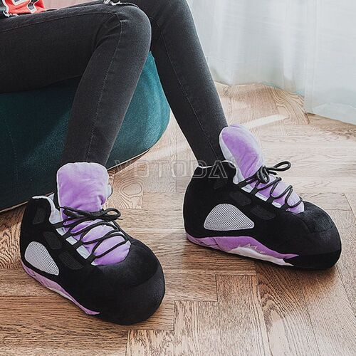 Baskets D'hiver En Peluche Pour Hommes Et Femmes, Pantoufles Chaudes, Drôles Et Mignonnes, Chaussures De Maison Unisexes, En Coton, Taille Unique