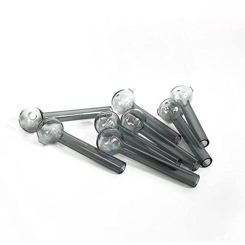 8 Pièces De Brûleurs De Lampe À Huile En Verre Réutilisable Gris + (Trec