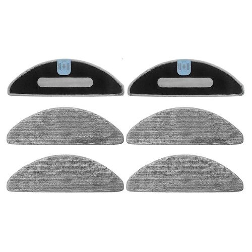 6 PCS Pièces Tampons De Vadrouille compatibles iRobot Roomba Combo I5, I5 +, J5, J5 + Robot Aspirateur Microfibre Lavable Réutilisable Vadrouille Chiffon + m