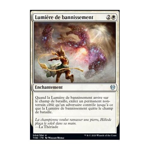 Carte Magic Mtg - Lumière De Bannissement - 004/254 - Theros Par-Dela La Mort -