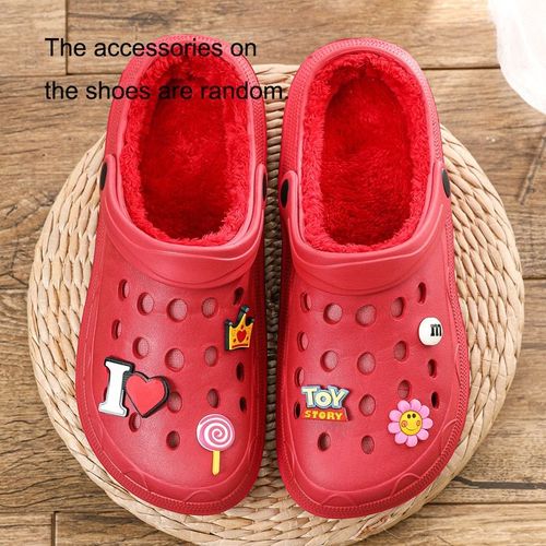 Chaussures De Jardin Antidérapantes Pour Hommes Et Femmes, Sabots Séchage Rapide, Sandales Chaudes En Peluche, Pantoufles De Maison