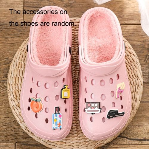 Chaussures De Jardin Antidérapantes Pour Hommes Et Femmes, Sabots Séchage Rapide, Sandales Chaudes En Peluche, Pantoufles De Maison