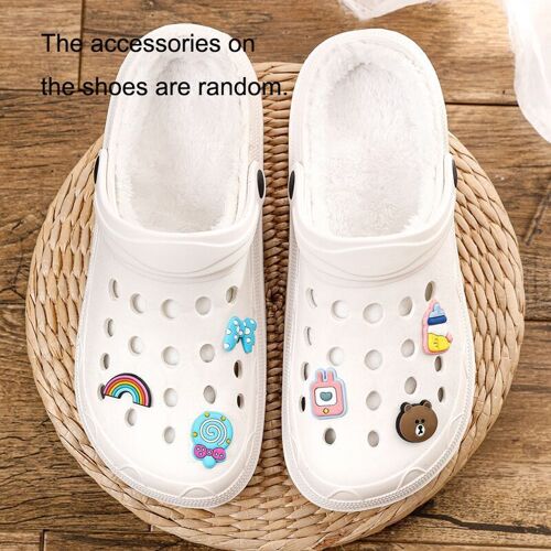 Chaussures De Jardin Antidérapantes Pour Hommes Et Femmes, Sabots Séchage Rapide, Sandales Chaudes En Peluche, Pantoufles De Maison