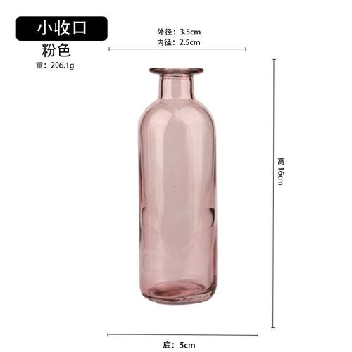 5 cm rose - Vases De Salon Contenant Des Fleurs Séchées, Style Nordique Pour La Maison, Accessoires En Verre Transparent, Décoration Ins Avec Aneth