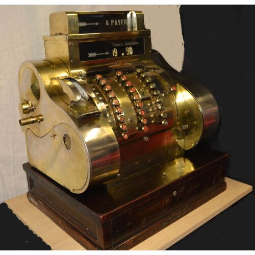 Caisse Enregistreuse Année 1900 Env Parfait État Mécanique