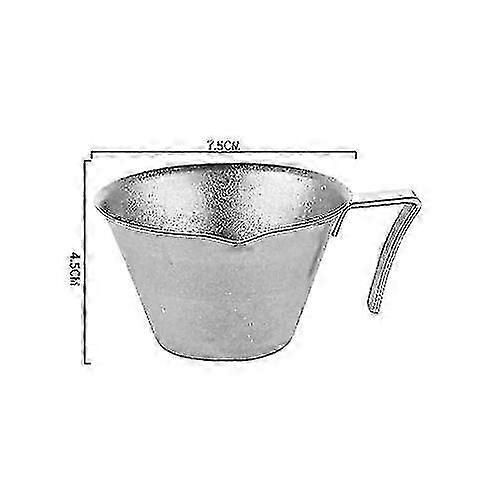 Tasse À Café En Acier Inoxydable 304 Tasse À Expresso Italienne Petite Tasse À Mesurer, Tasse Graduée D'once, Tasse D'extraction De 100 Ml Pour La Livraison