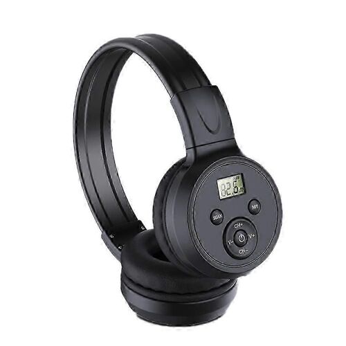 Casque radio sans fil Casque radio FM sur l'oreille Bluetooth Stéréo Casque d'écoute pour téléphone informatique