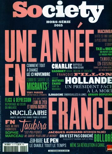 Society Hors-Série 2015 1:Le Courbat.Macumba.Vincent Bolloré.Arnaud Despléchin.Jacques Audiard. 