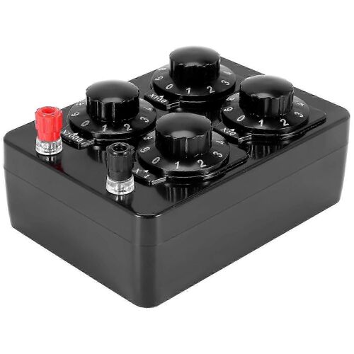 0-9999 Ohm Simple Resistance Box Précision Variable Décennie Résistance Instrument d'enseignement