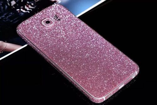 Stickers Rose Samsung Galaxy S6 Edge Strass Bling Diamond Luxe Strass Autocollant Fullbody