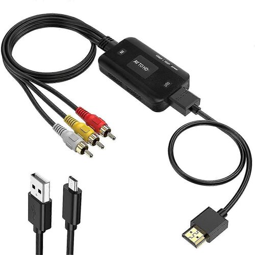 Convertisseur vidéo compatible AV vers 1080P Câble RCA Câble adaptateur vidéo Convertisseur compatible audio