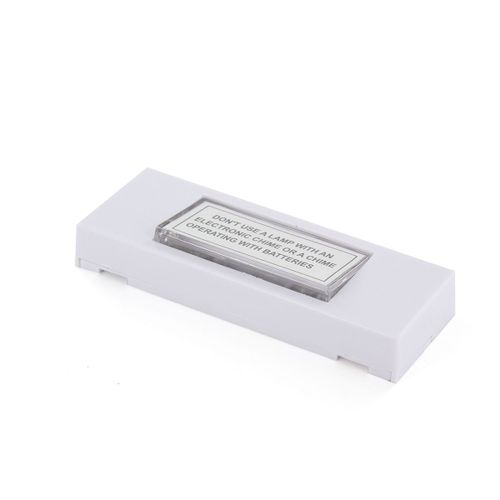 Bouton poussoir blanc + lampe - Chacon