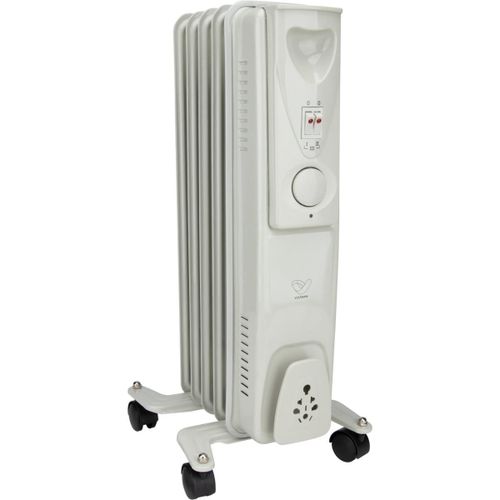 Radiateur mobile bain d'huile 1000W - blanc - Voltman