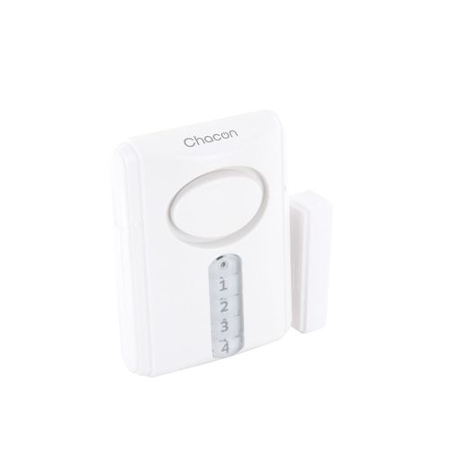 Détecteur d'ouverture avec alarme + code - Chacon