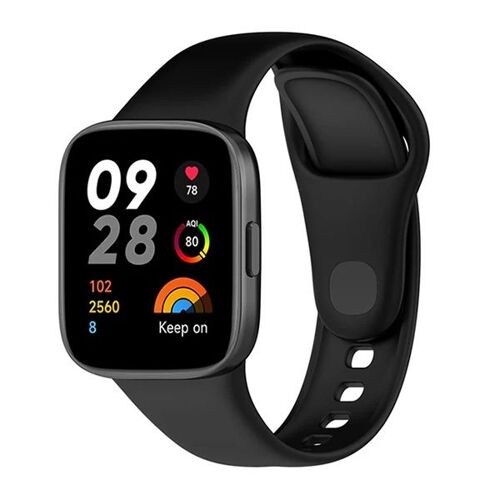 Bracelet En Silicone Lisse Phonecare Pour Xiaomi Redmi Watch 5 Lite - Noir