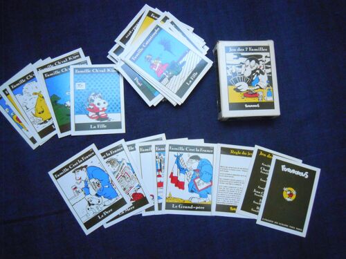 Bd Bandes Dessinée Mini-Portfolio Cartes Jeu Des 7 Familles Futuropolis Par Tardi, Schlingo, Cestac, Golo, Jean-Claude Denis, Pétillon, Rochette