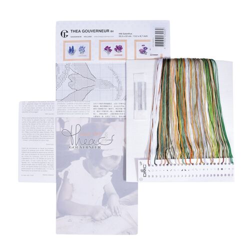 Thea Gouverneur - Kit De Point De Croix Compté - Panneau Perce-Neige - Aida - 18 Compter - Pour Adultes - 446a