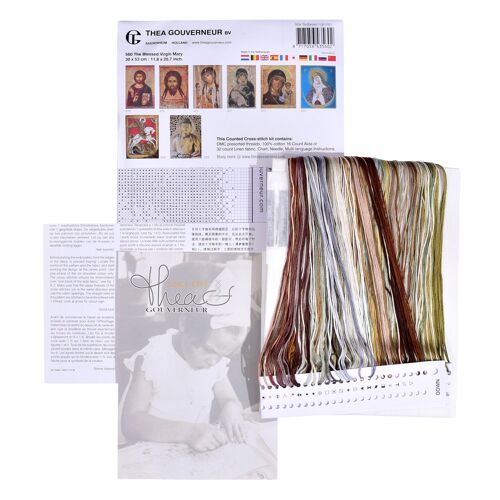 Thea Gouverneur - Kit De Point De Croix Compté - La Bienheureuse Vierge Marie - Aida - 16 Compter - Pour Adultes - 560a