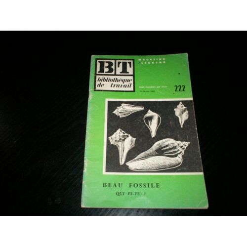 Bibliotheque De Travail Bt 222 Beau Fossile Qui Es Tu?