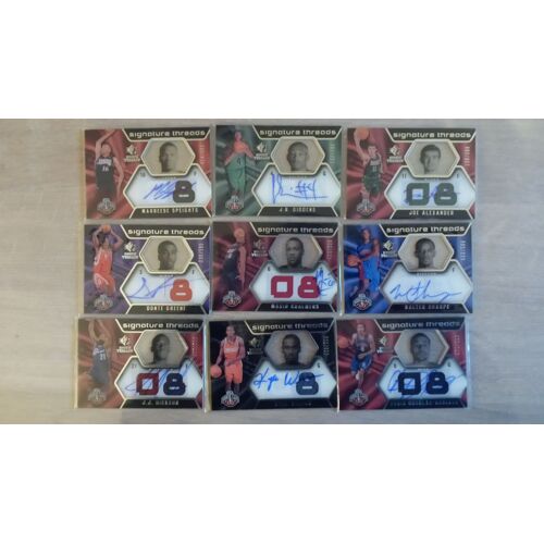 2008-09 Sp Rookie Threads Jsy Au Rc Auto On Card +Jersey Rookie Numérotée Stars Card Nba Basket Heat, Thunder,Cavs,  Sixers, Bucks,Pistons,Nets, Celtics
