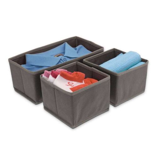 Boîte rangement toile 3pcs