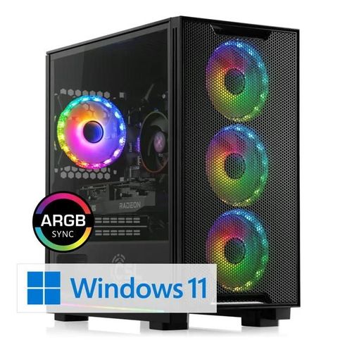 PC Gaming, CSL Computer, M10010H, Intel Core i5-12400F ( 6x 2500 MHz), Radeon RX 7600, Windows 11 Famille