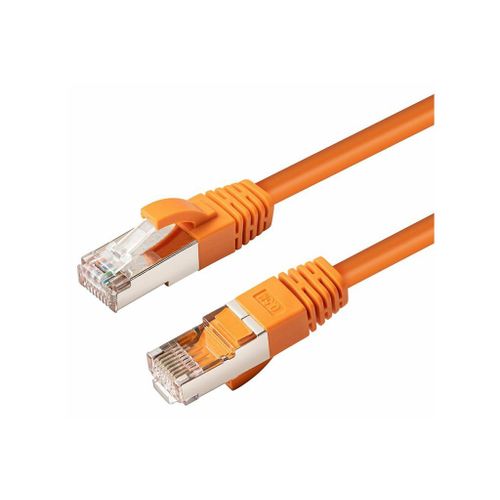 MicroConnect - Câble réseau - RJ-45 (M) pour RJ-45 (M) - 50 cm - Paire torsadée blindée (SSTP) - CAT 6 - sans halogène, bloqué - orange