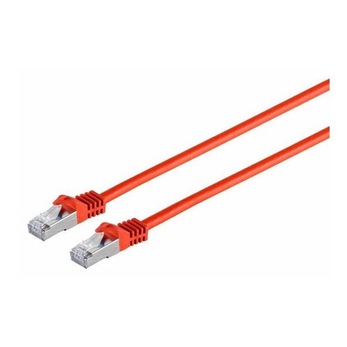 MicroConnect - Câble réseau - RJ-45 (M) pour RJ-45 (M) - 50 cm - SFTP, PiMF - CAT 7 - sans crochet - rouge
