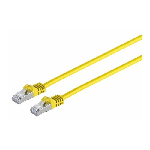 MicroConnect - Câble réseau - RJ-45 (M) pour RJ-45 (M) - 50 cm - SFTP, PiMF - CAT 7 - sans crochet - jaune