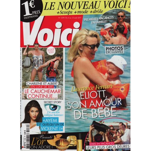 Voici / 06-08-2011 N°1239 : Laurence Ferrari (2p) - Jennifer Aniston (1p) - Arielle Dombasle (1p)
