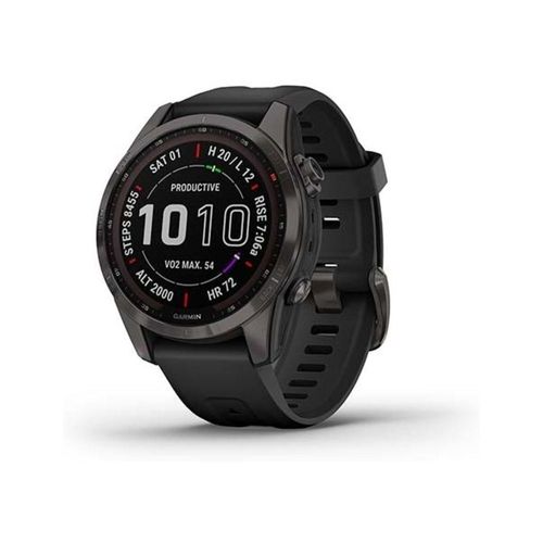 Garmin fenix 7S Sapphire Solar, Slate Grey Titan / Black, 42mm