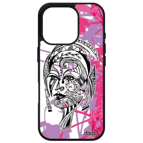 Coque Femme Pour Iphone 16 Pro Silicone Etui Nature Florale Feuilles Motif Telephone Rose De Protection Dessin Fee Fleur Jolie Apple