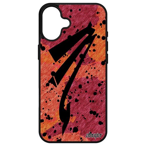 Coque Signe Du Zodiaque Scorpion Pour Apple Iphone 16+ Plus Silicone Calligraphie Tropical Noir Dessin Horoscope 256 Go Rigide Univers De