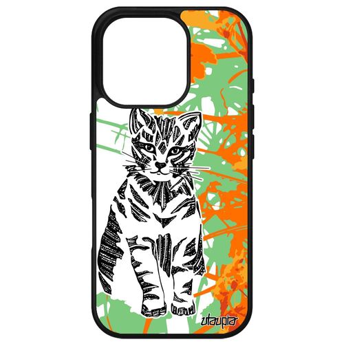 Coque Silicone Chat Pour Iphone 16 Pro Jolie 512 Go Dessin Homme Orange Chaton Personnalisé Tribal Petit Aluminium Housse De Apple