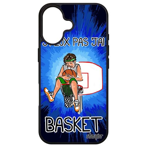 Coque Humour J'peux Pas J'ai Basket Pour Apple Iphone 16 Silicone Humoristique 128 Go Basketball Drole Comique Portable Mobile Dessin Bd